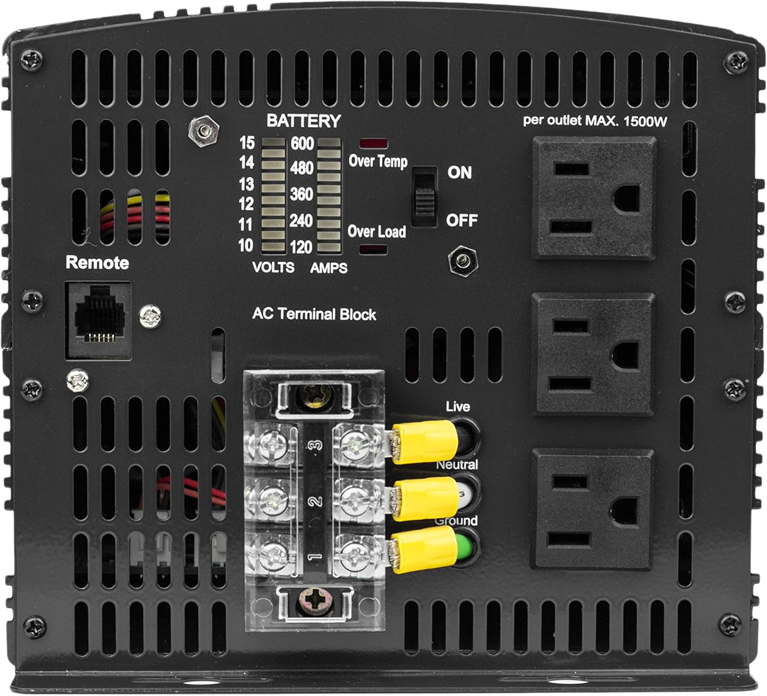 12V 5000 Watt Power Inverter with Remote Control W21066