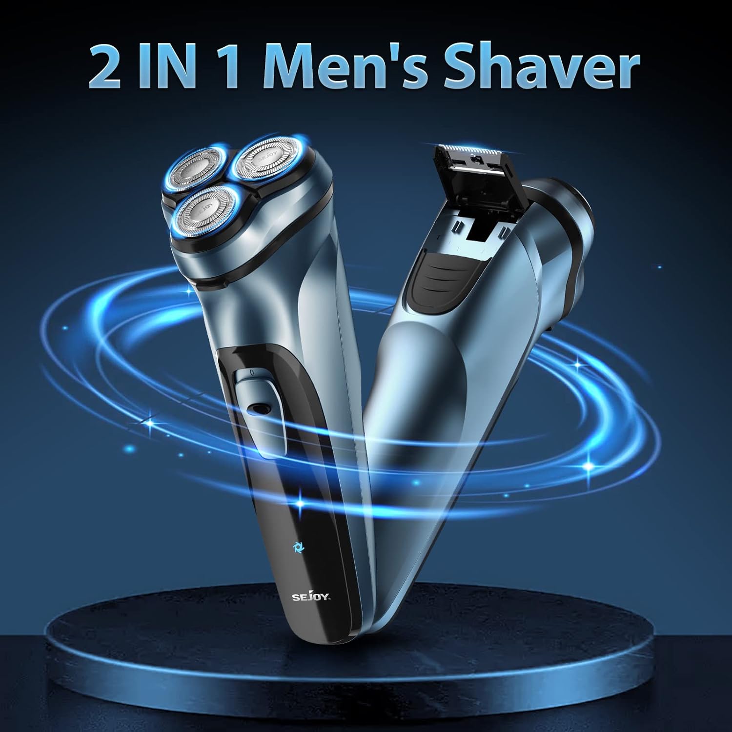 Electric Razor, Beard Trimmer, Waterproof, USB Rechargeable C3599