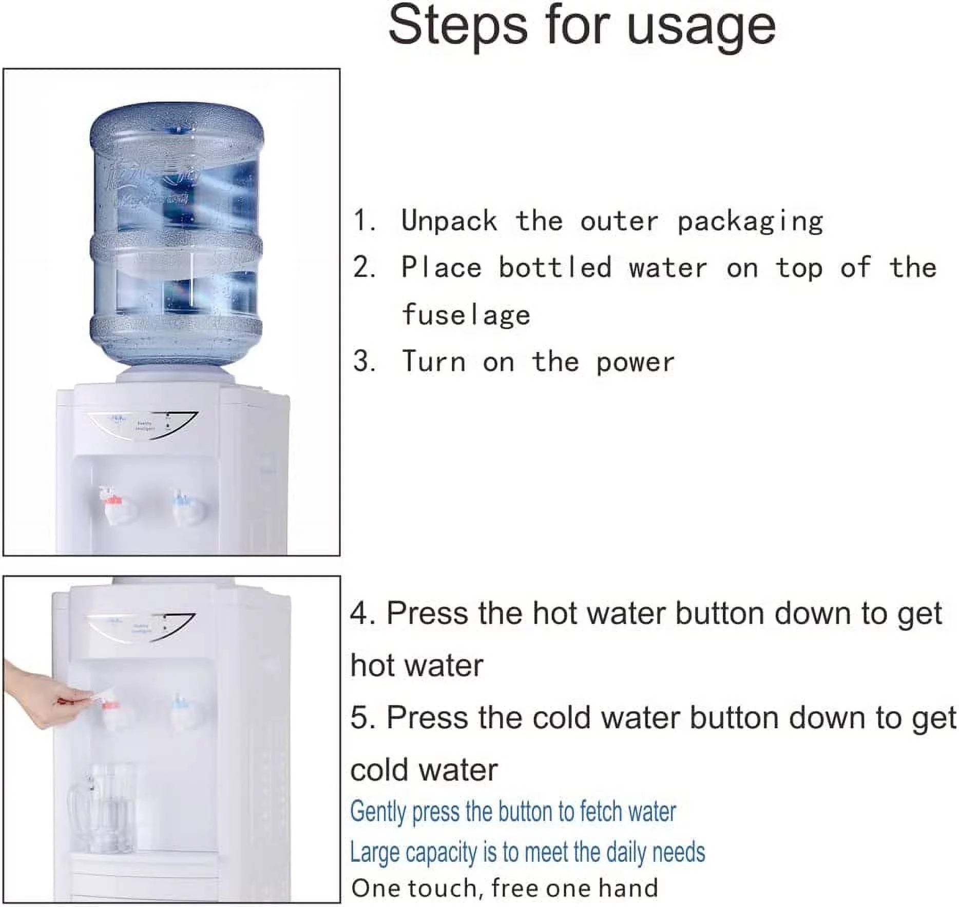 5 Gallon Top-Loading Water Cooler Dispenser X96962