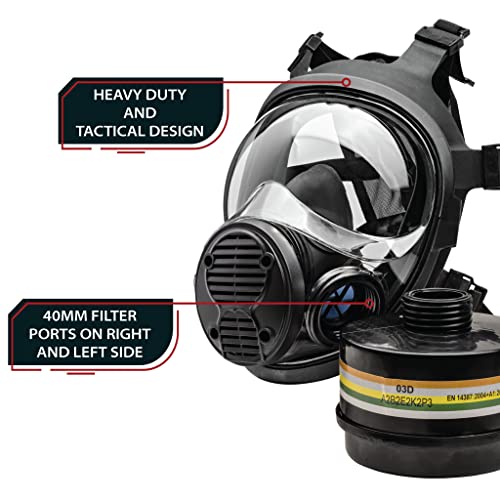 Tactical Gas Mask Full Face Respirator H465965