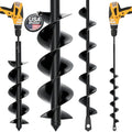 2 Pack 1.6x16 & 3.5x16 Inch Garden Auger Drill Bit F80592