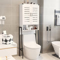 White 2-Door Over Toilet Storage Cabinet E55523