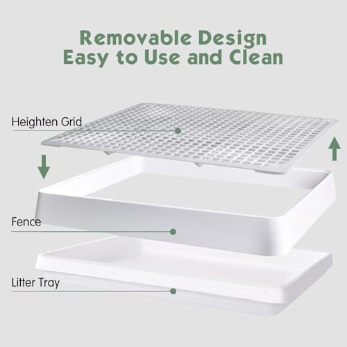 Rectangular Small Animal Litter Box with Grid B228753
