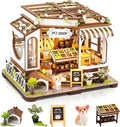 Miniature Dollhouse Kit with Furniture, 1:24 Scale J650