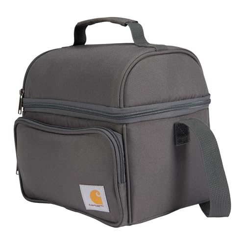 Insulated 12 Can Two Compartment Lunch Cooler Bag Black E395