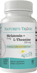 Melatonin 3mg + L Theanine 200mg 120 Kosher Vegetarian Capsules O5881