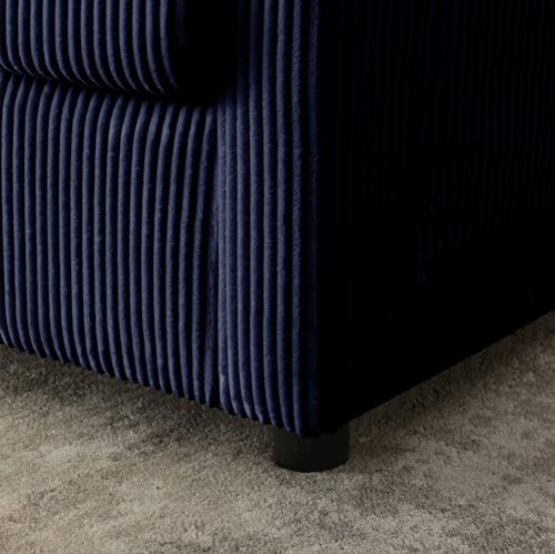 Beige Corduroy 3 Seater Sofa T702