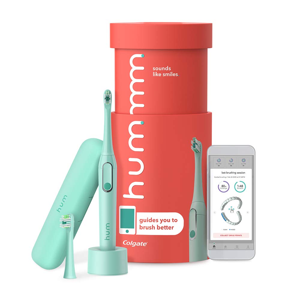 Blue Electric Toothbrush Kit, Rechargeable Sonic Toothbrush with Travel Case & Bonus Replacement Brush Head, Pack of 2 Z2834