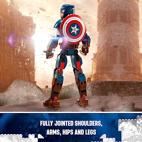 Buildable Captain America Action Figure with Attachable Shield T9719