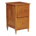 2 Drawer Wood File Cabinet in Antique Cherry D713