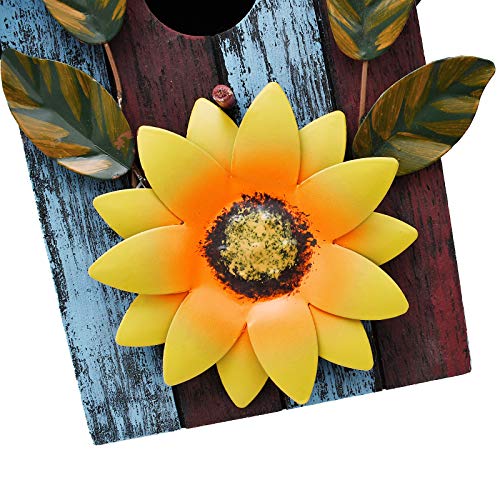 Green Hand Painted Wooden Hanging Birdhouse D71725
