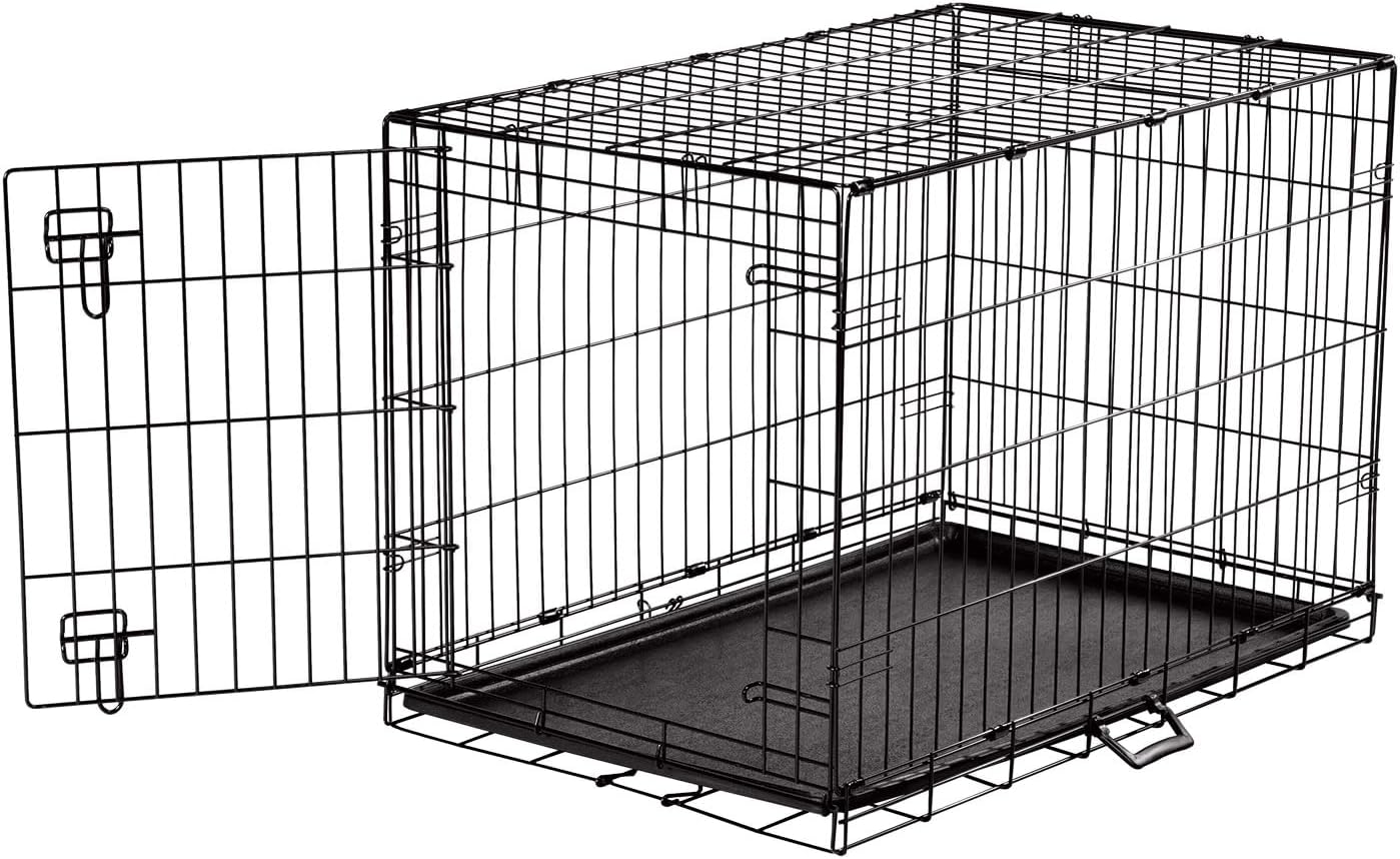 Black Medium-Large Dog Crate V8119