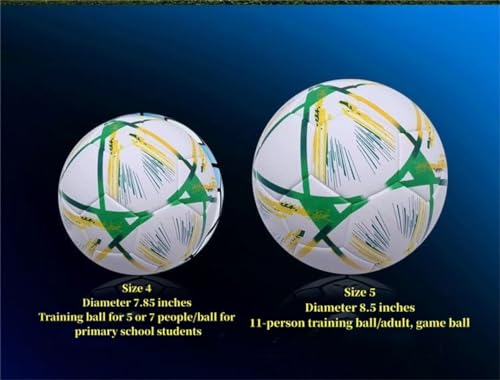 Soccer Ball Size 5 and Size 4 Thermally Bonded Match Ball with Seamless Stitching M4701