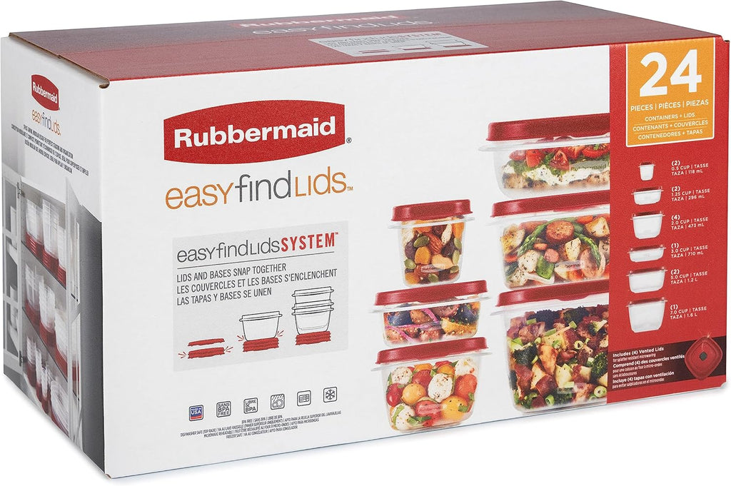 24 Piece Food Storage Container Set F912735