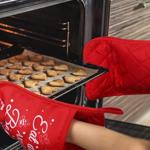 12 Pcs Red Green Pot Holders with Pockets Oven Mitts B330368
