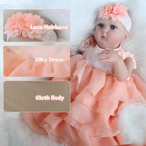 18 Inch Gray Realistic Reborn Baby Doll Y445