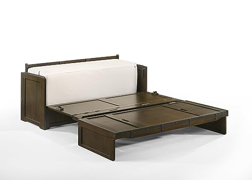 Queen White Murphy Cube Cabinet Bed A933906