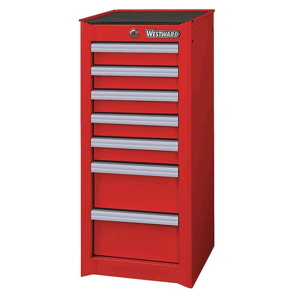 Red 7 Drawer Side Cabinet S342
