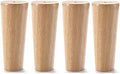 Set of 4 Unfinished Wood Furniture Legs Q943523