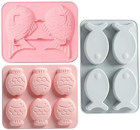 3 Pack Fish Shaped Silicone Molds F217