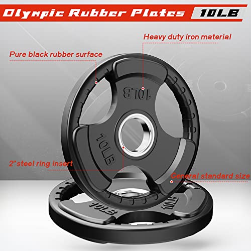 2.5 LB Olympic Rubber Grip Weight Plates V432