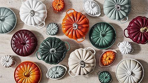 4 qt Enameled Cast Iron Pumpkin Cocotte Y7211