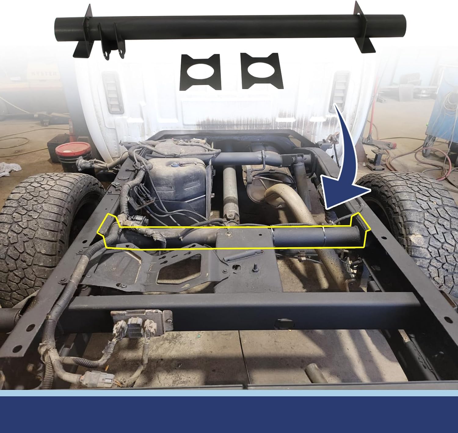 Rear Fuel Tank Support Crossmember and Upper Shock Mount Crossmember O858
