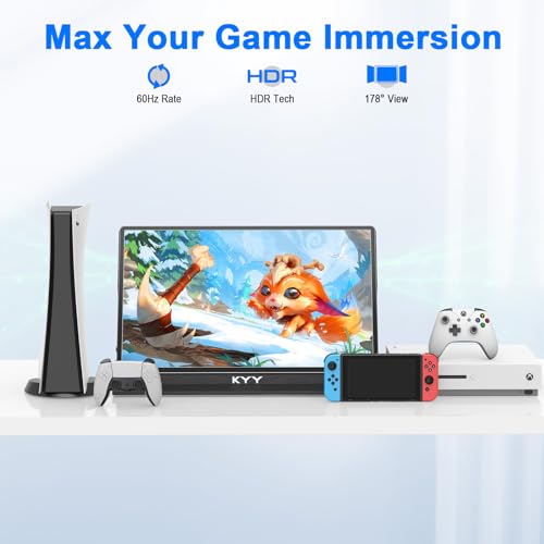 14" FHD 1080P USB-C HDMI Portable Monitor with VESA Mount W493606