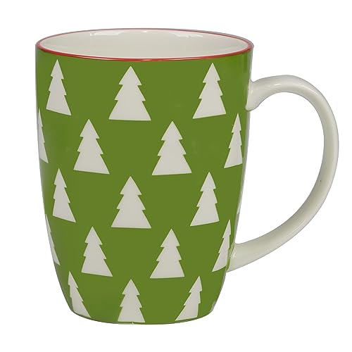 Set of 6 Assorted 14 oz Porcelain Mugs H951