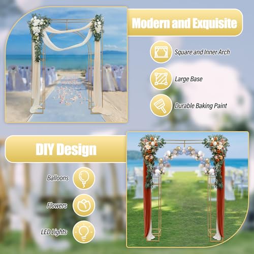 Gold Metal Balloon Arch Stand N216621