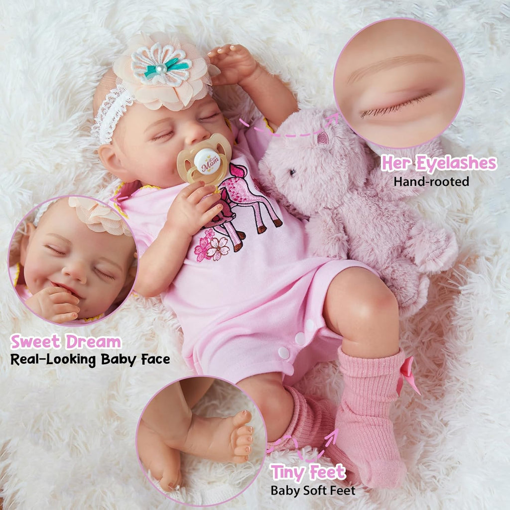 20 Inch Cloth Body Reborn Baby Doll G302262