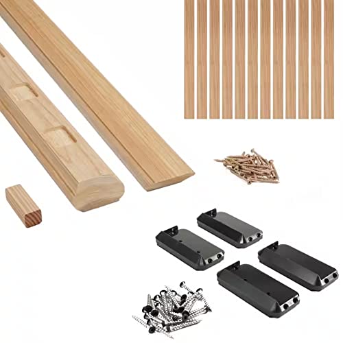 6 ft. Cedar Routed Stair Rail Kit with Balusters I661
