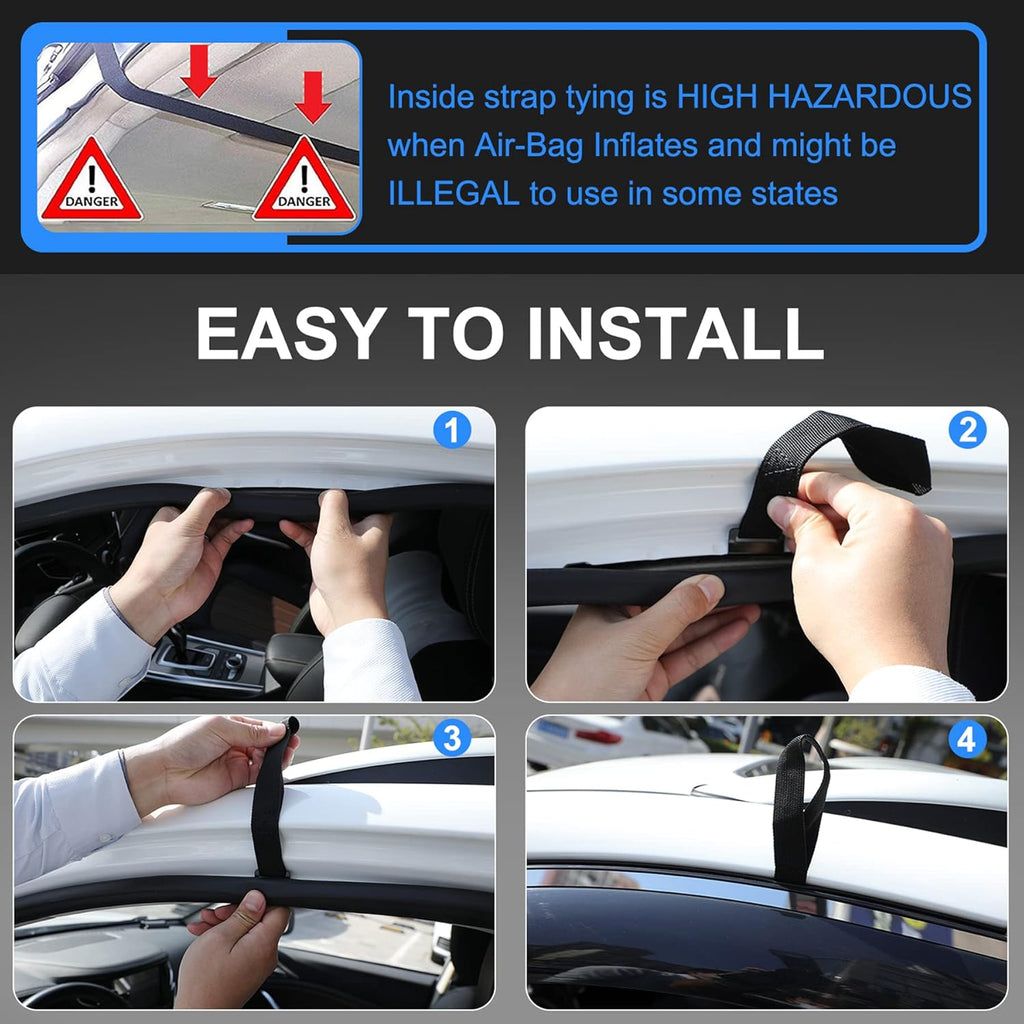 21 Cubic Feet Waterproof PVC Roof Rack Cargo Carrier with Anti-Slip Mat V645814
