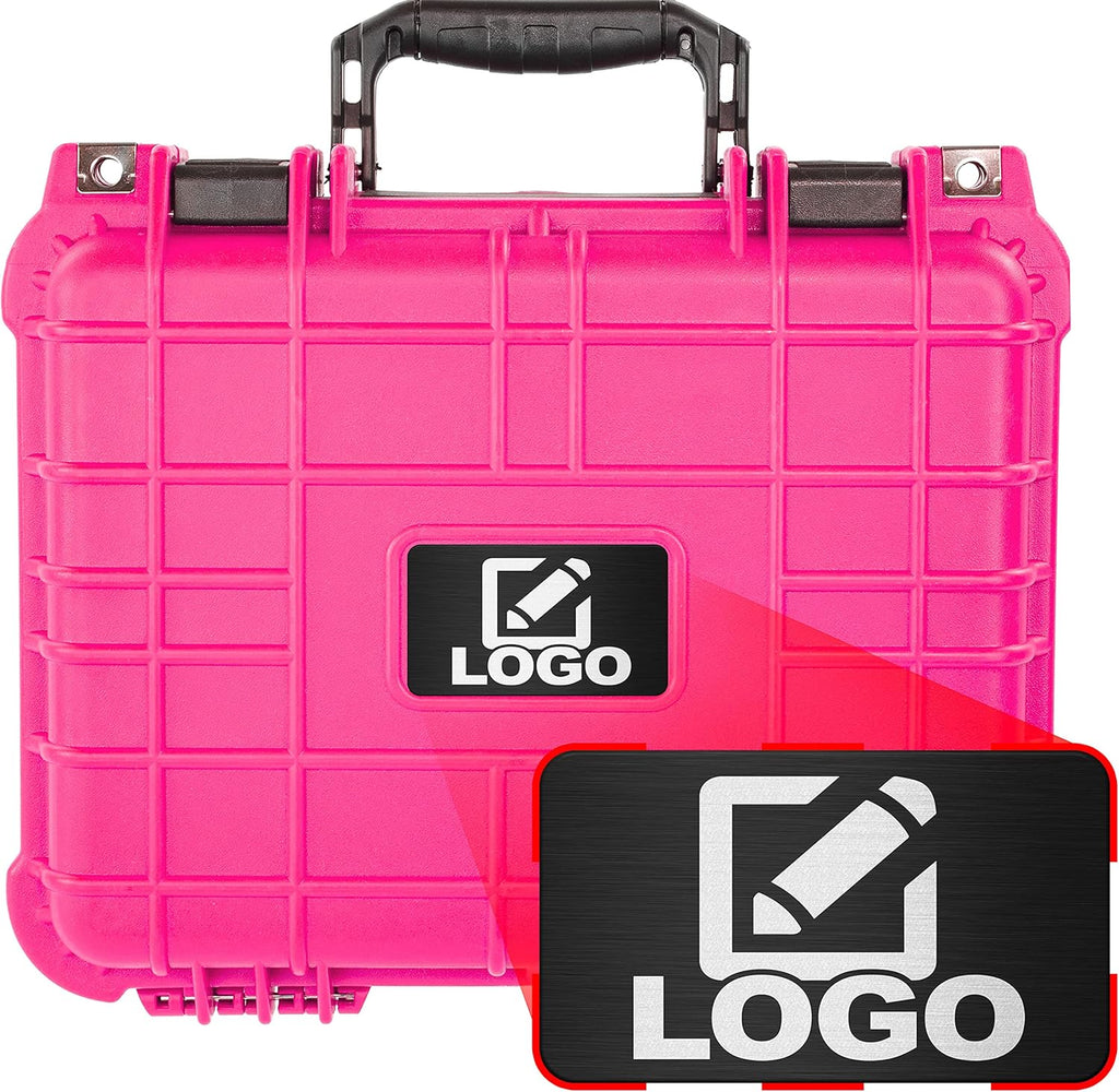 Neon Blue Waterproof Shockproof Hard Case with Foam 13.37 Inch 11.62 Inch 6 Inch Pack of 2 V551584