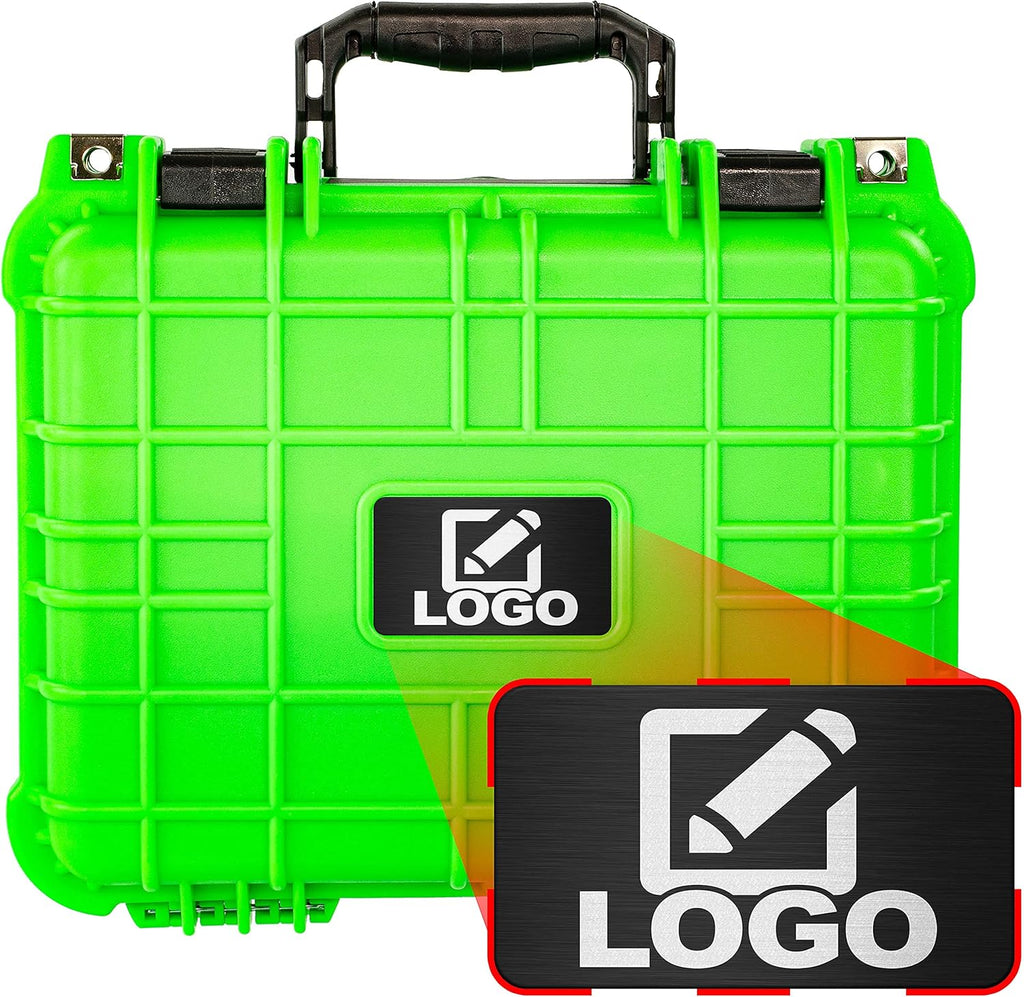 Neon Blue Waterproof Shockproof Hard Case with Foam 13.37 Inch 11.62 Inch 6 Inch Pack of 2 V551584