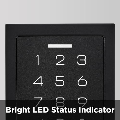 Matte Black Electronic Touchpad Deadbolt O4496
