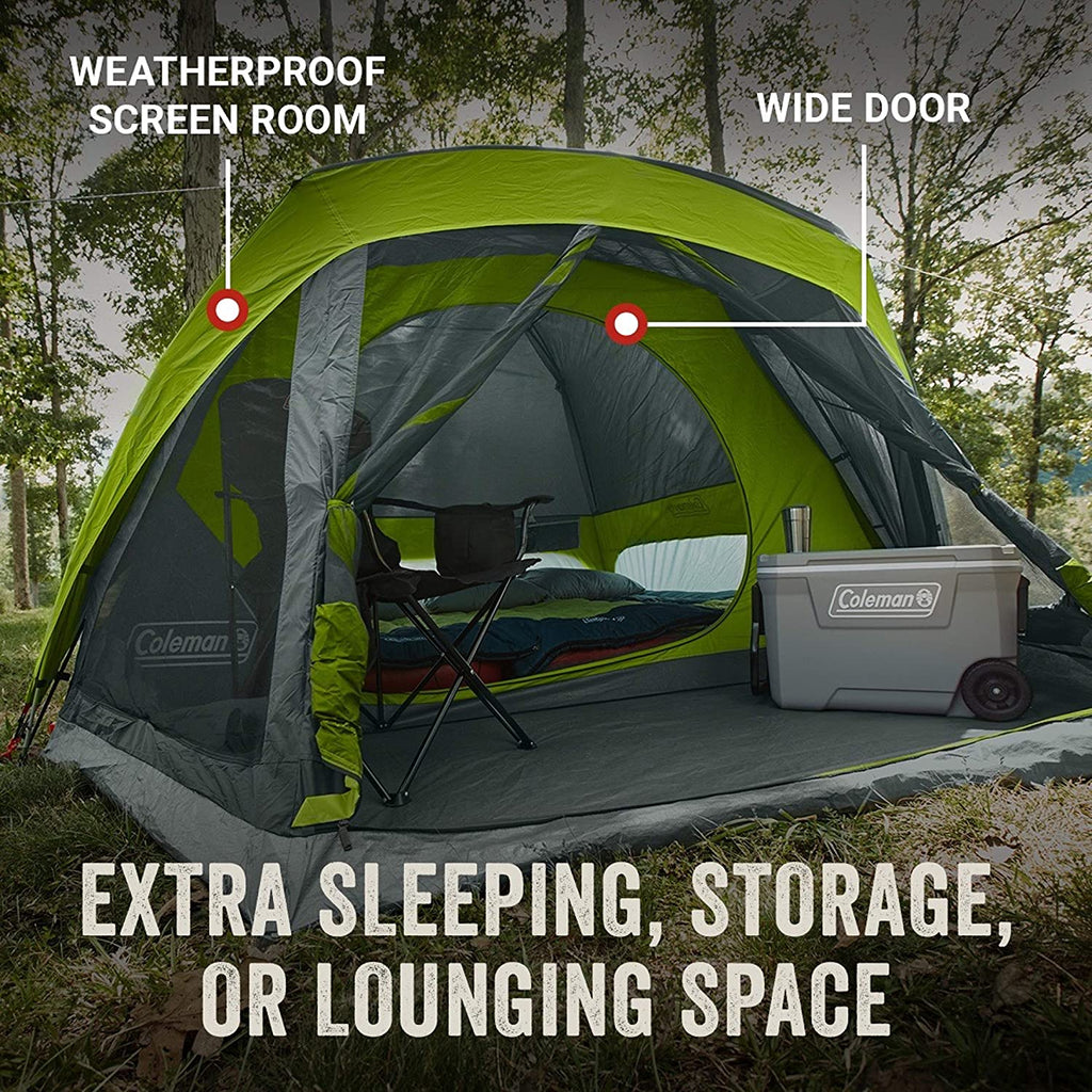 4/6/8 Person Tent with Screen Room and Carry Bag E575720
