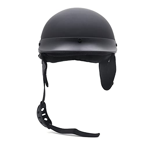 Matte Black Half Face Helmet J90097