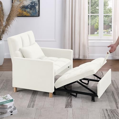 Gray 3-in-1 Sleeper Sofa with Pull Out Bed Y729507