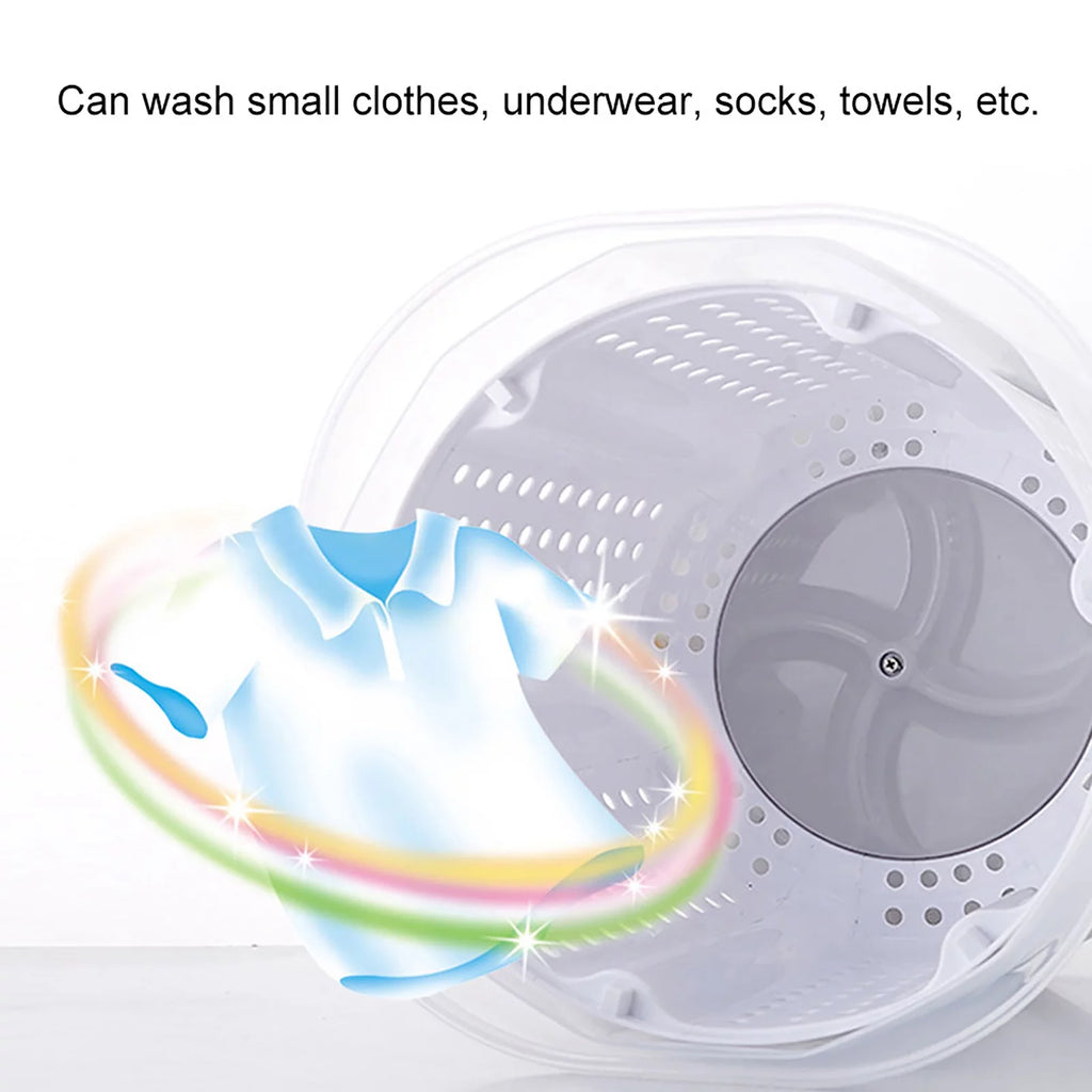 Gray Mini Portable Manual Washing Machine N43665