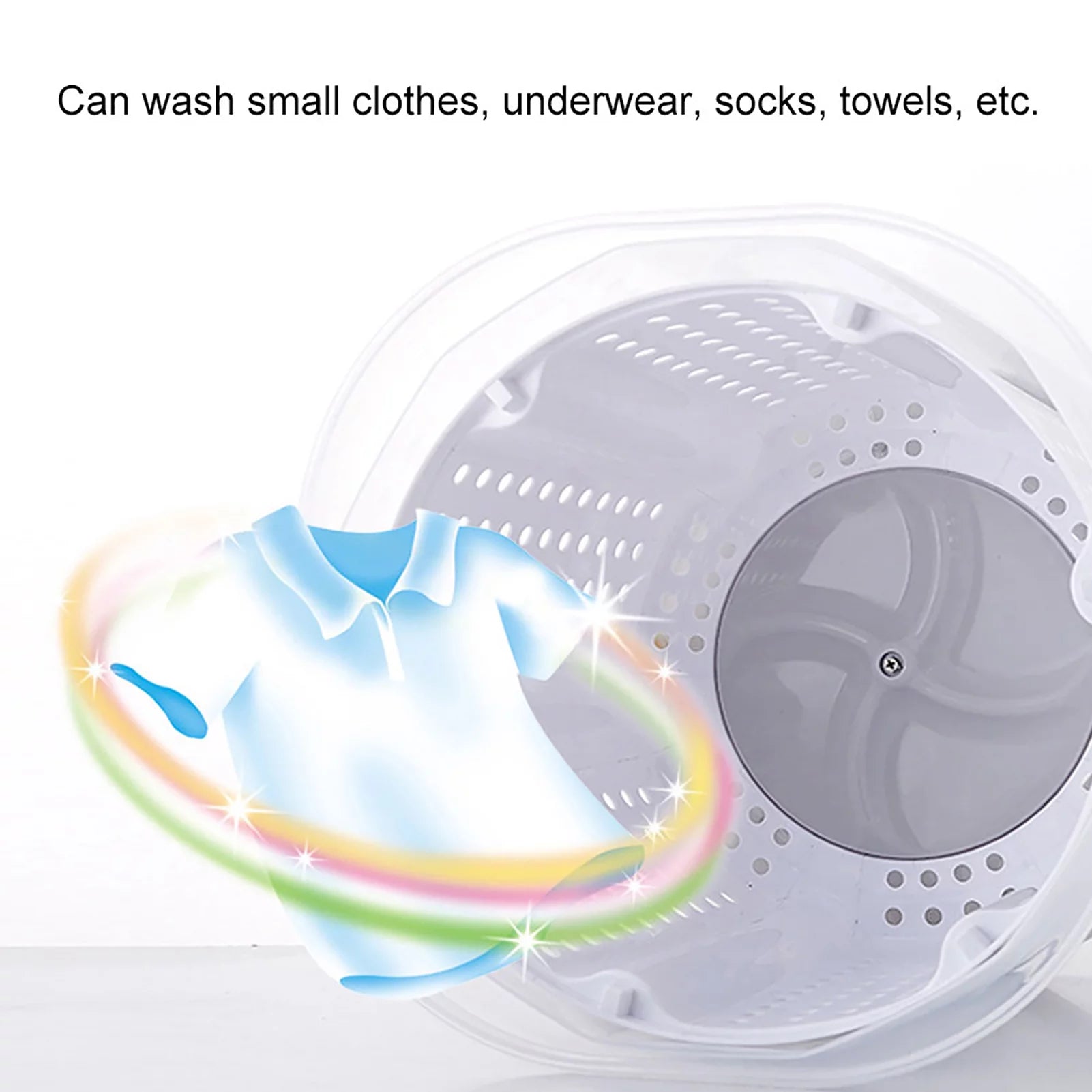 Gray Mini Portable Manual Washing Machine N43665