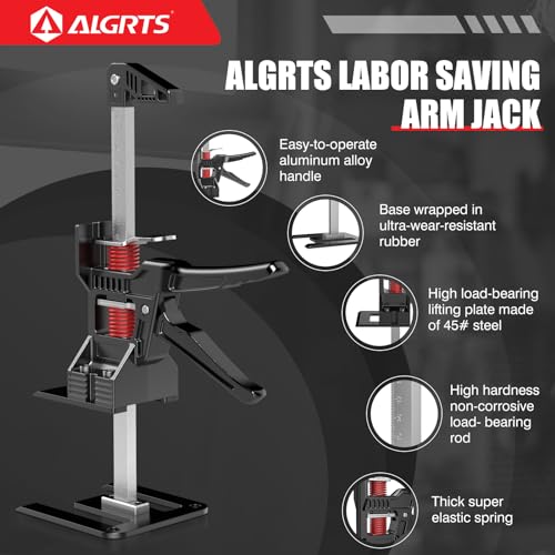 Arm Jack 2 PCS 11.3 Inch Hand Lifting Jack Tool Lift Range 6.63in Height Adjustment Lifting Device Load Bearing 220 Lb F3362