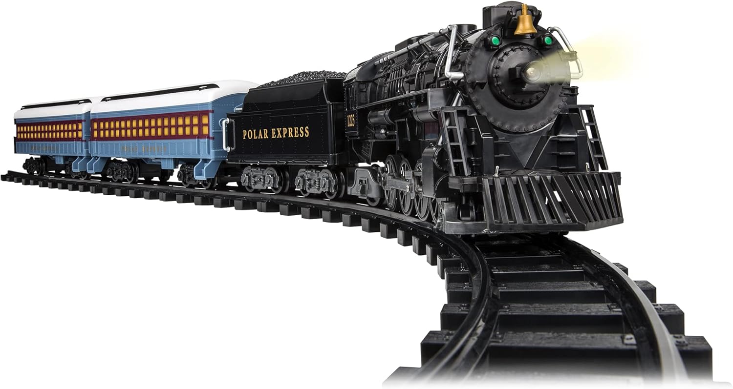 Black Battery-Powered Model Train Set with Remote W222009