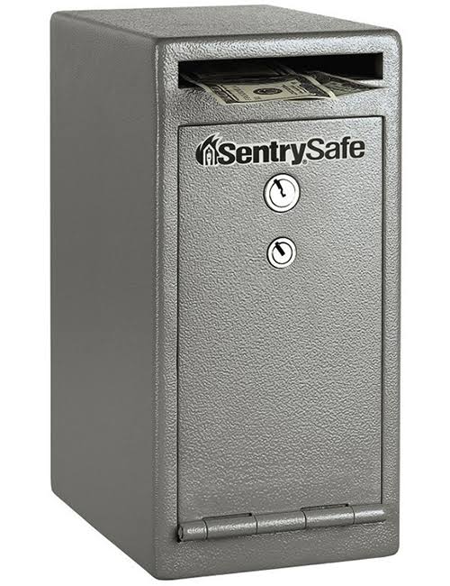 Gray Key Lock Depository Safe M9717