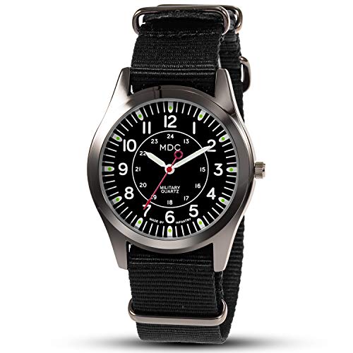 Mens Analog Watch with Slip-Thru Nylon Band G77990