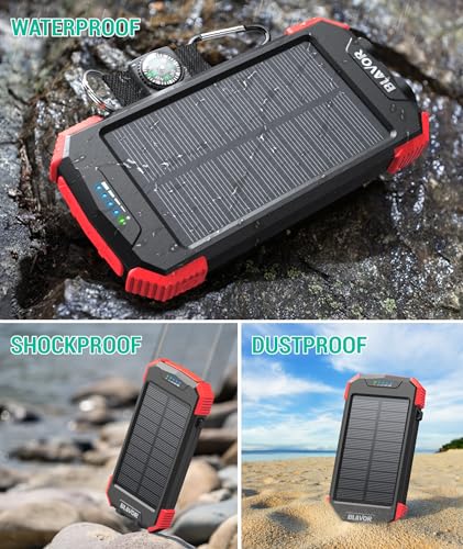 10,000mAh Solar Power Bank with Wireless Charging Q504