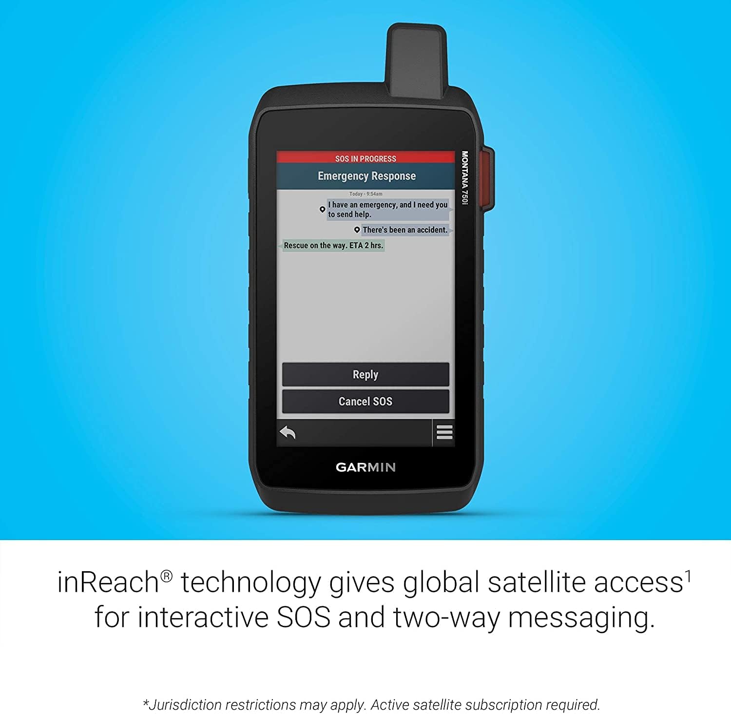Rugged GPS Touchscreen Navigator with inReach Technology and North America Maps N931
