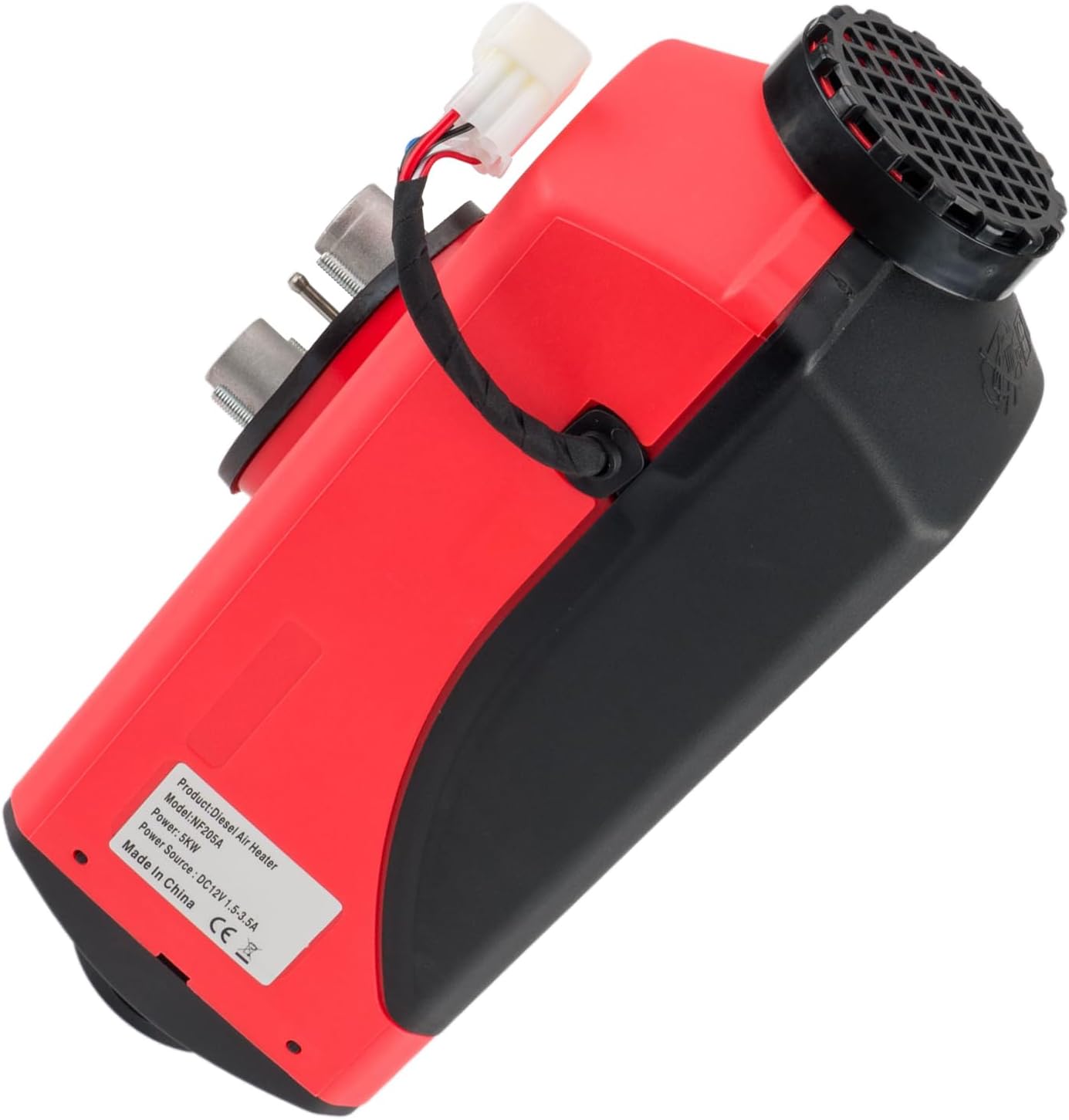 12V 5KW Black Red Diesel Air Heater H3766