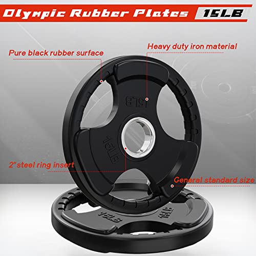 2.5 LB Olympic Rubber Grip Weight Plates V432