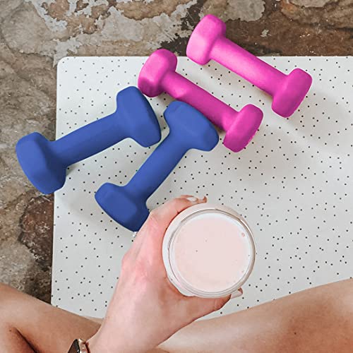 3 Pairs Dumbbell Set With Hard Plastic Case I774